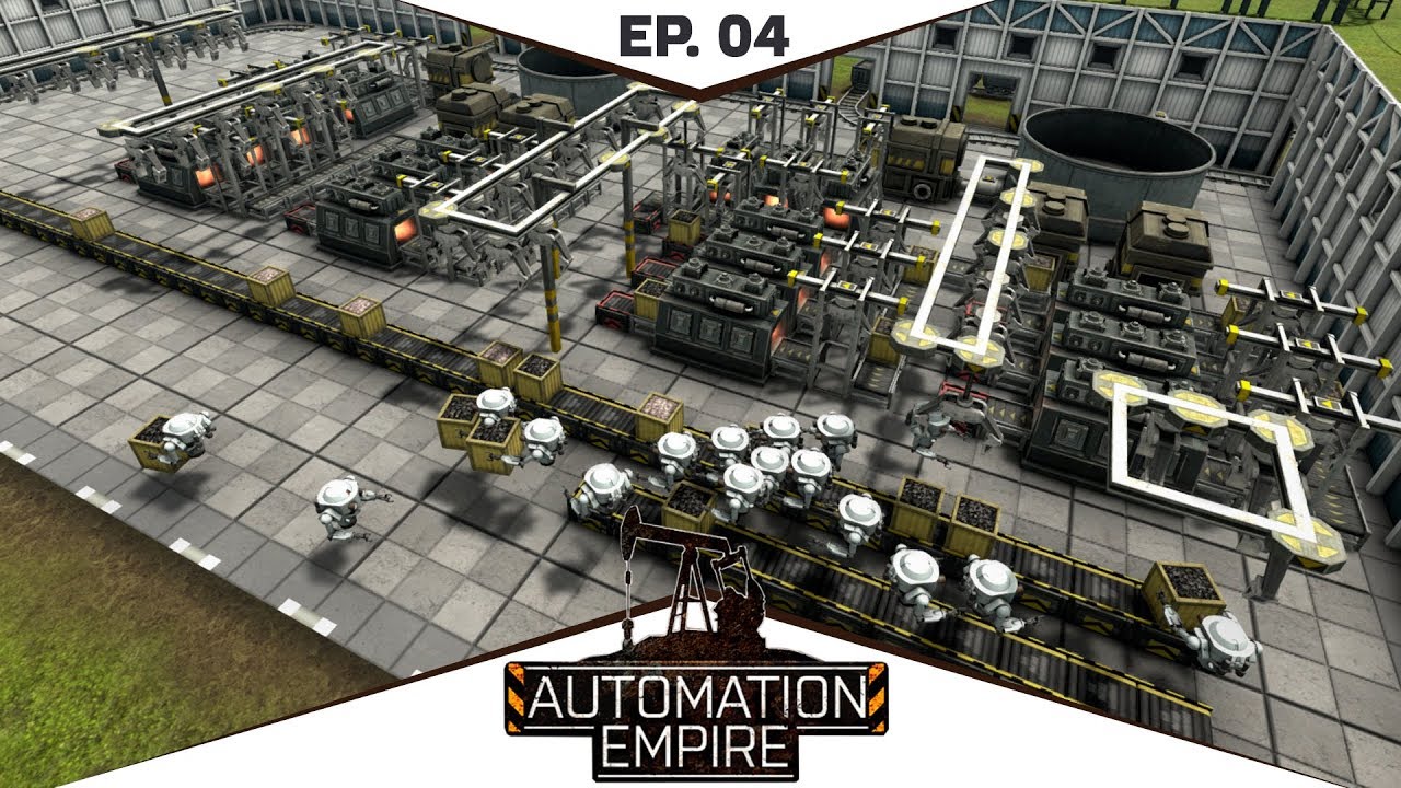 Automation Empire 🚂 Большой Завод Уголь + Железо EP. 04 - YouTube