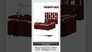 Monarch Signature Office Desk - Mahogany Veneer
