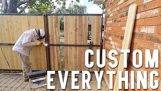 MODERN PRIVACY FENCE - FINAL INSTALLATION DAY!