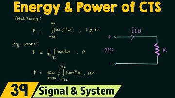 Energie en vermogen van continue tijdsignalen