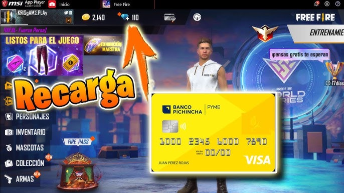 Tarjeta Sein, Tarjetas prepago para juegos, Recarga Free Fire