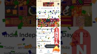 Google's Doodle Celebrating India independence day 2023 || #google #doodle #ytshorts screenshot 3