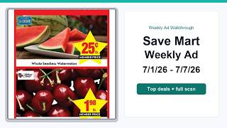 Save Mart Weekly Ad (7/1/26 - 7/7/26) Top Deals