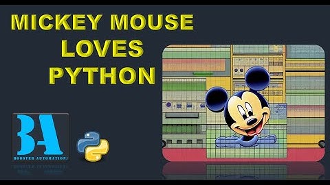 Creating Mickey Mouse in Python with ASCII Art