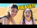 My daughter forces me to go to the beach twice