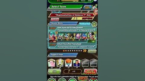 representatives of universe 7 sbr speedrun