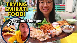 First time trying CAMEL MEAT!🇦🇪 + Emirati specialty dishes - DUBAI FOOD TOUR & TRAVEL VLOG