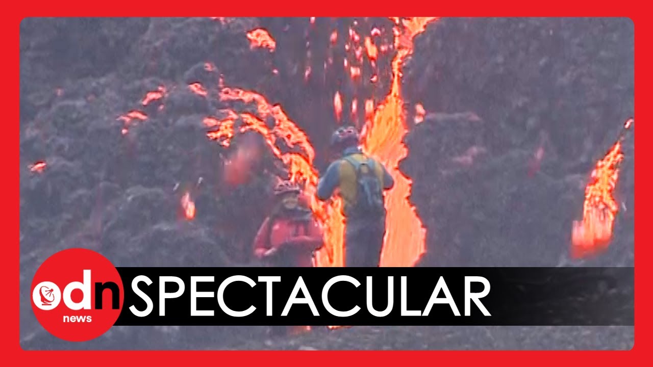 Iceland Volcano: Hot-Headed Tourists Get EXTREMELY Close to Eruption