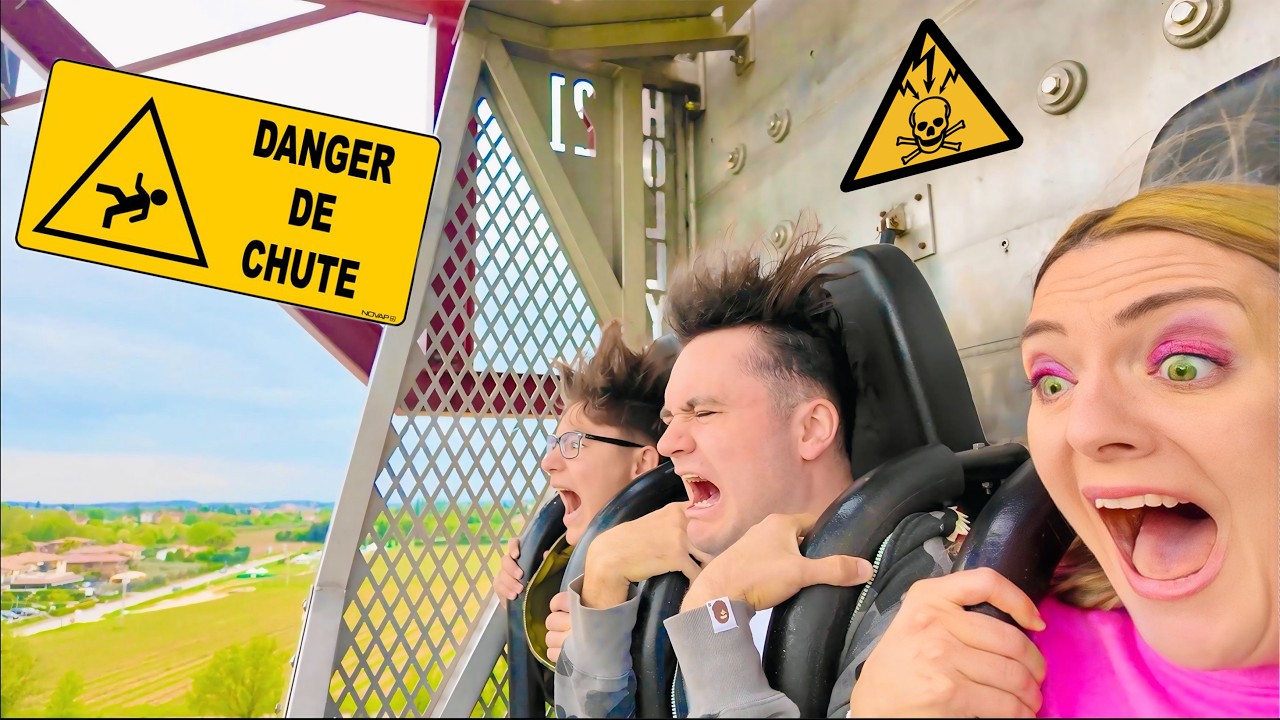 ON A SURVÉCU AU PARC LE PLUS DANGEREUX ! (24H en Famille à Movieland Park)