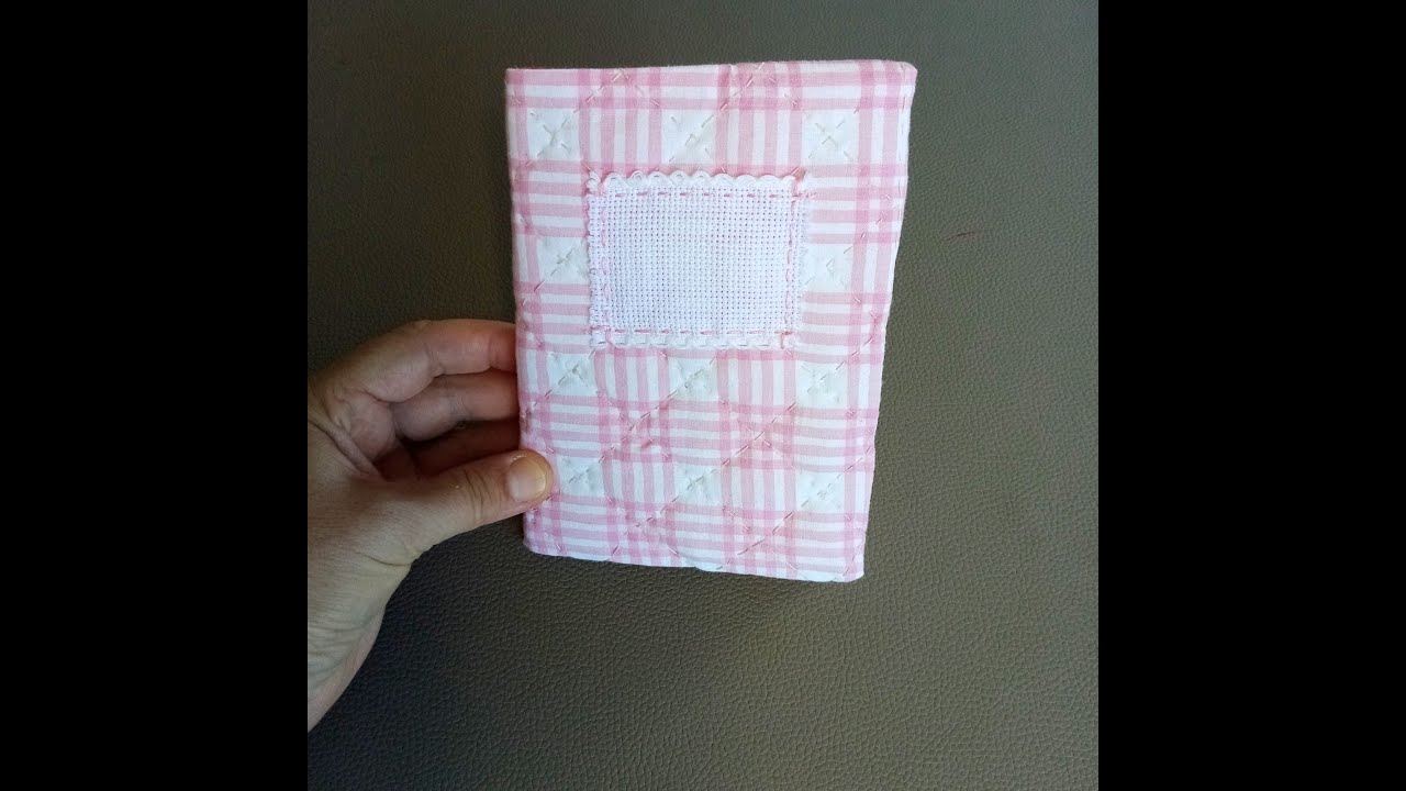 Pink plaid journal cover by FeltSoapGood
