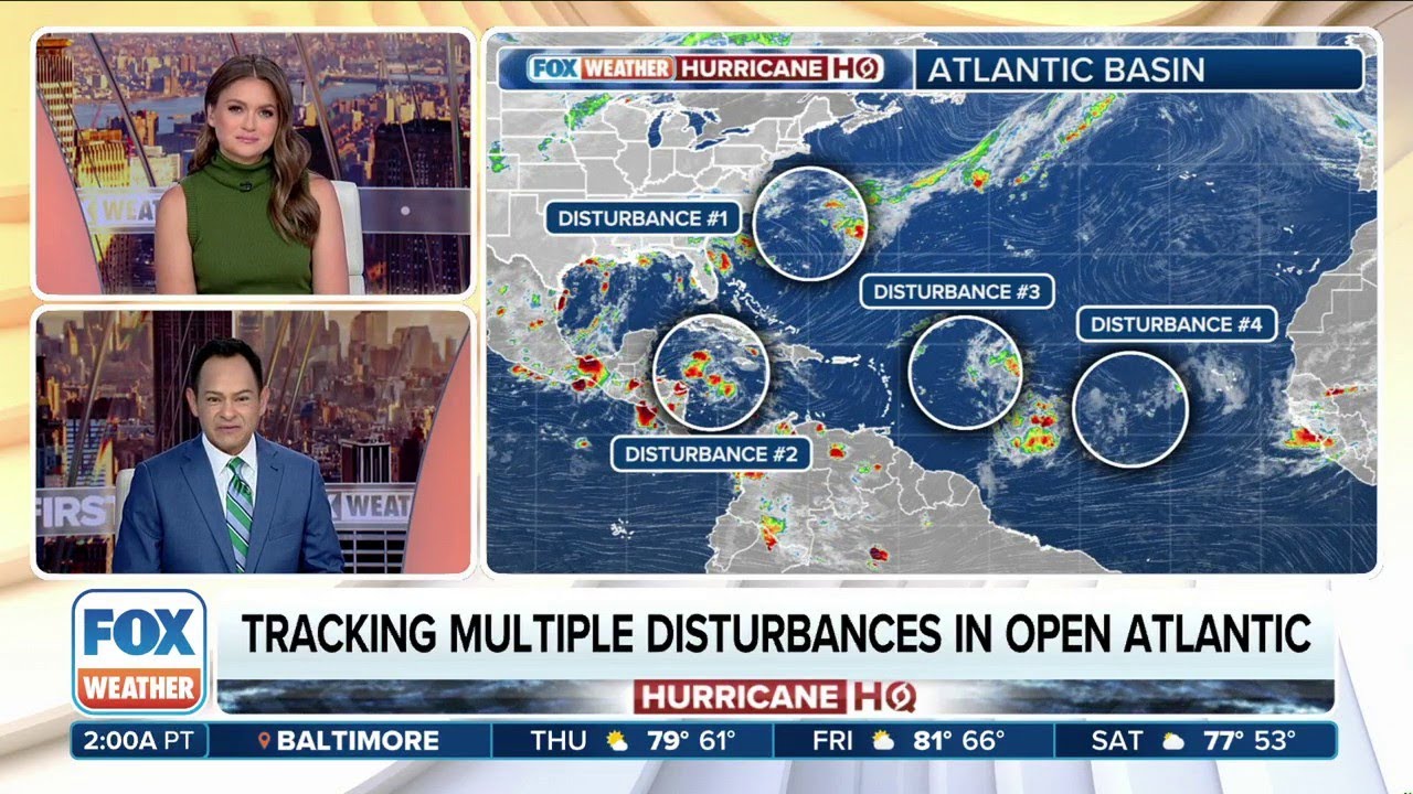 Four Tropical Disturbances Churning In Atlantic As Peak Of Hurricane ...