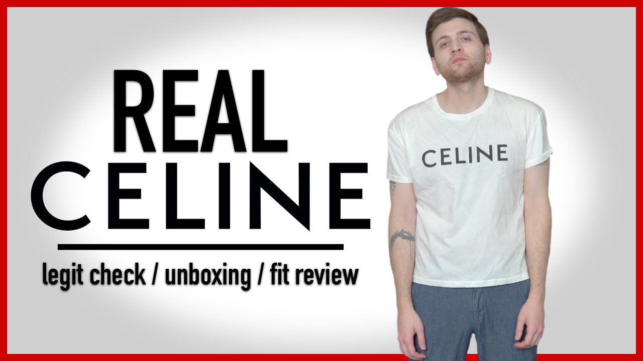 Real CELINE t-shirt  Legit check, unboxing & fit review 