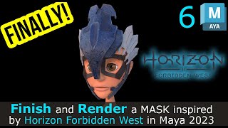 Finally Finished the Helmet Inspired by Horizon Forbidden West in Maya 2023! (5/6)