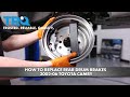 How To Replace Rear Drum Brakes 2002-06 Toyota Camry