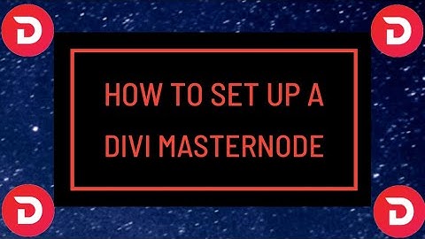 How to setup a DIVI masternode
