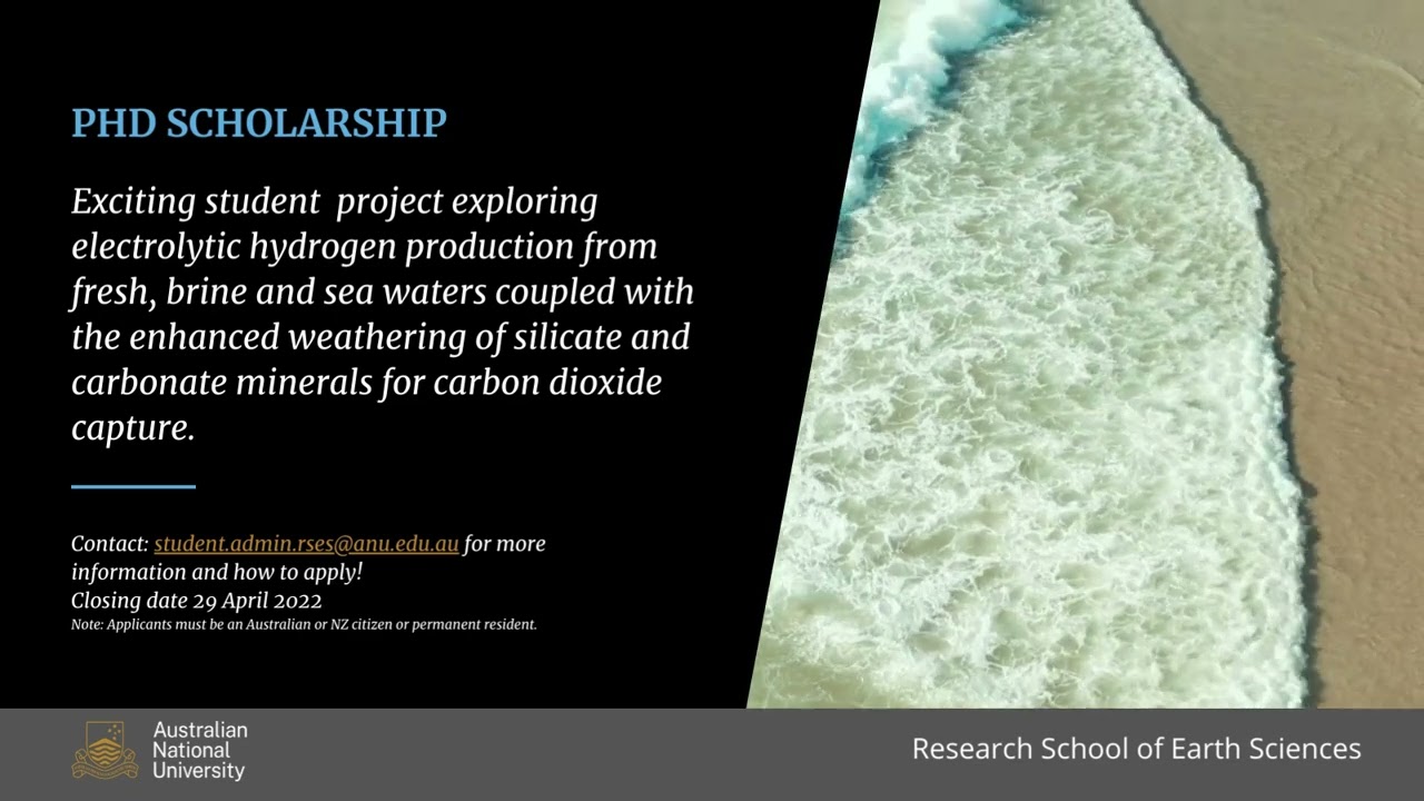 ANU Research School of Earth Sciences PhD Scholarship