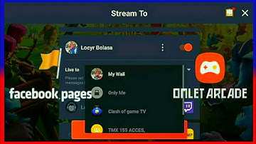 How to lives stream mobile game to facebook page using omlet arcade