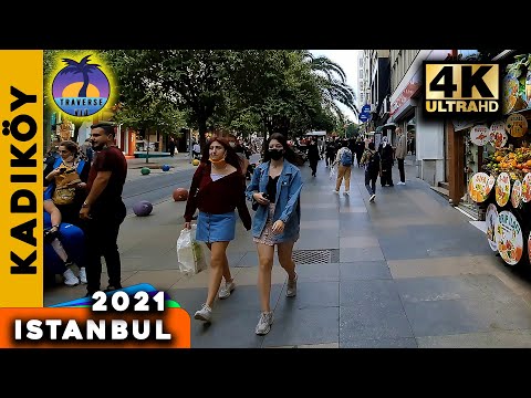 Istanbul Kadıköy Streets Walking Tour (Places to Visit in Kadıköy) 2021 [4K HDR] (Istanbul Kadikoy)