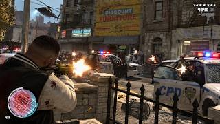 GTA 4 TBOGT - Alderney Police Station Assault + Six Star Escape