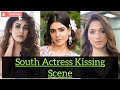 South actress kissing scenessamanthaanushkatamannaahnayantharakajalhot compilationsouth kiss