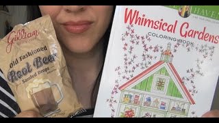 SassEsnacks ASMR: Hard Candy Eating & Coloring Book Whisper Ramble | Relaxing ASMR