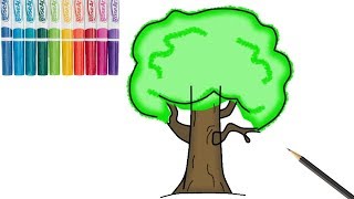 Як намалювати дерево - how to draw a tree
