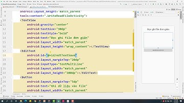 8.4  Dùng Files ở bộ nhớ trong để lưu trữ dữ liệu ntn - Ví dụ minh họa (1)