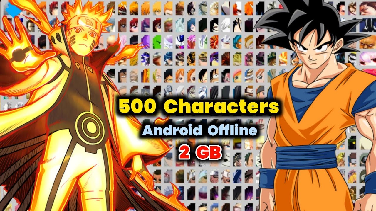 Аниме CrossOver War Mugen Android - 500 персонажей BvN Game Offline