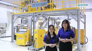 Labtech 5 Layer Blown Film Pilot Line In Action