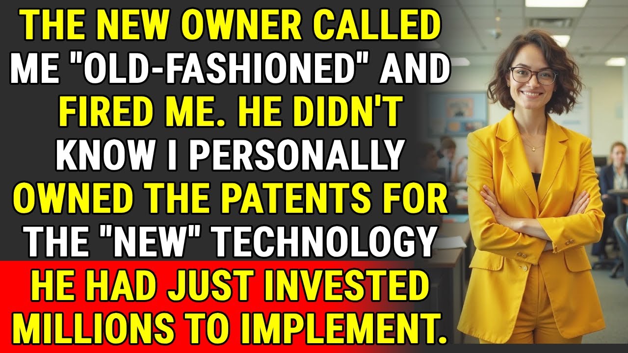 Fired for Being “Old-Fashioned,” She Owned the Patents Behind His $3M Tech Investment