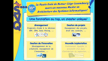 SVQ - Le MASI (nouveau Master, unique en Belgique)