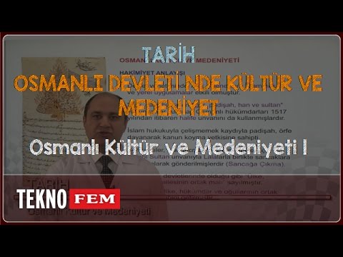 YGS-LYS TARİH - Osmanlı Kültür ve Medeniyeti 1