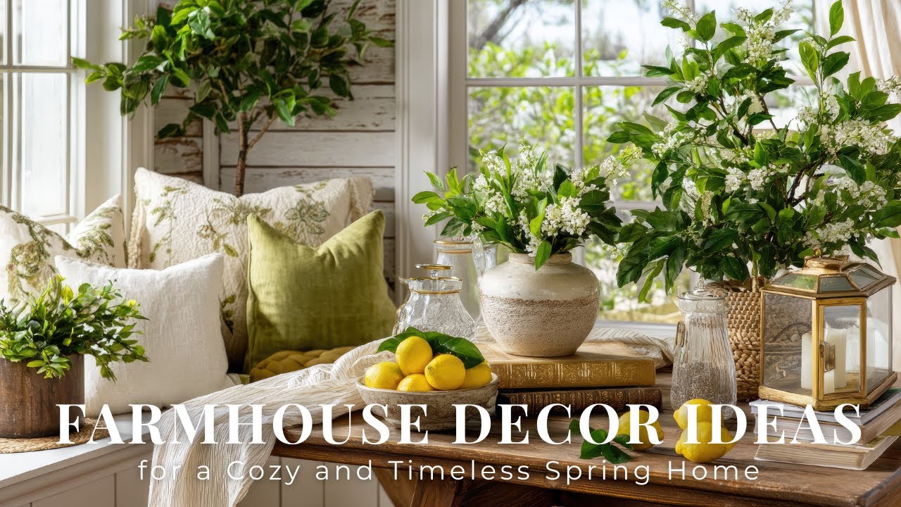Элегантные идеи оформления коттеджа или фермерского дома для уютного и вневременного весеннего ин...
