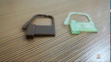 One time use barcode padlock security seals BC-L104