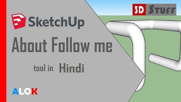 How to use Follow Me tool in sketchUP [Hindi]
