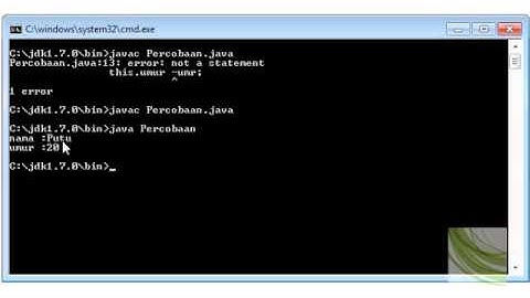 PBO dengan Java (Konstruktor).wmv