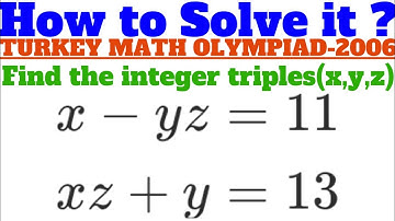 Awesome Algebra!Turkey Math Olympiad-How Many Solutions?
