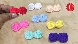 LOOM KNIT BOWS Easy (Tiny Bow on any Knitting Loom) | Loomahat