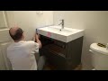 IKEA Wall Mount Cabinet Installation. Установка раковины ИКЕА