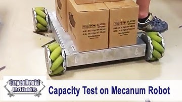Testing Payload Capacity on a Large Mecanum Robot - SuperDroid Robots