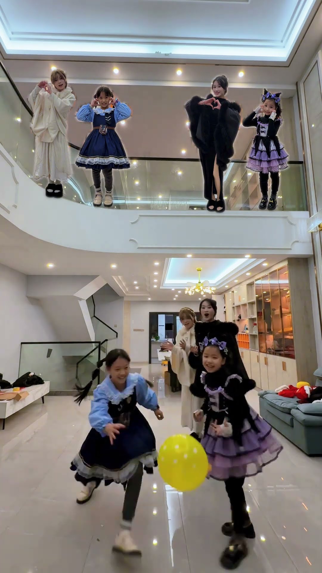接气球#short #angel #clown