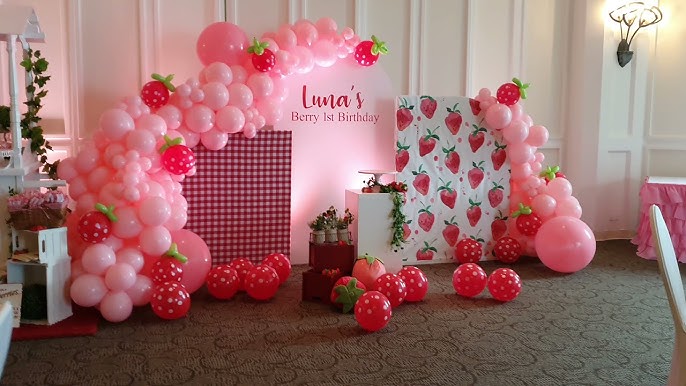 My Berry First Birthday Strawberry Themed Party - Mimi's Dollhouse