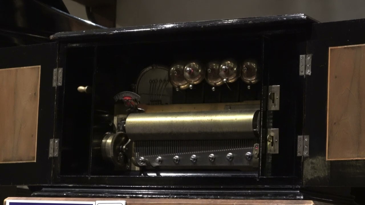 ワッフルのオルゴール シリンダーオルゴール》 Buffet Style Cylinder Music Box 【萌木の村