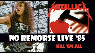 FIRST TIME SEEING 'METALLICA -NO REMORSE LIVE '85 (GENUINE REACTION)