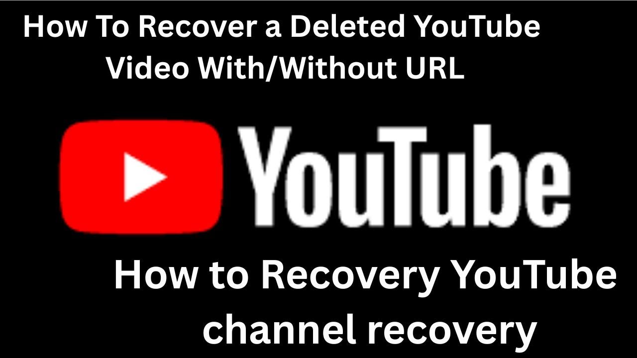 How To Recover a Deleted YouTube Video With/Without URL How to Recovery ...