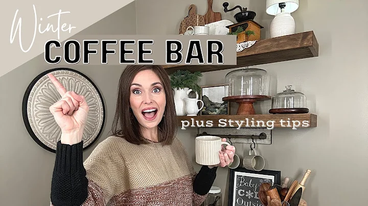 COZY WINTER COFFEE BAR DECORATE WITH ME | NEUTRAL ...