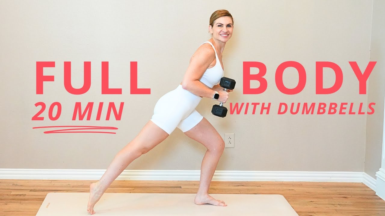 20 MINUTE FULL BODY WORKOUT WITH DUMBBELLS | NO REPEATS - YouTube