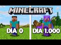 SOBREVIVI 1000 DIAS NO MINECRAFT SURVIVAL - O FILME