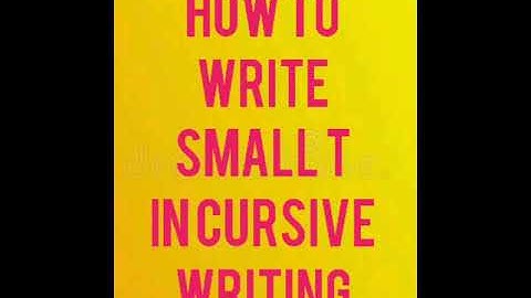 Small t in cursive writing for beginners #cursivewriting #handwriting #creativeskills #art #skills