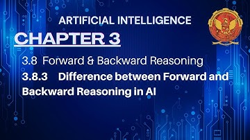 3.8.3 | Difference between Forward and Backward Reasoning in AI | Chapter 3 | IT504 | AI | RGPV